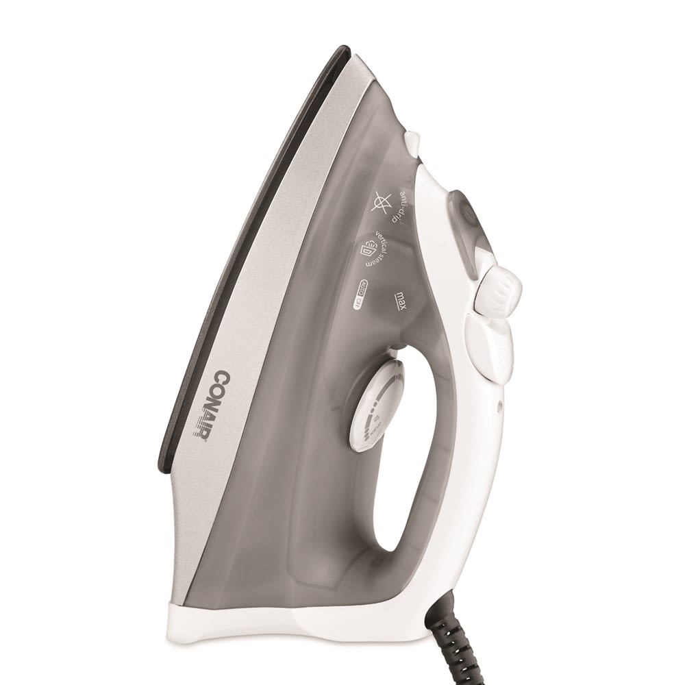 Conair® Compact Full-Feature Steam and Dry Iron, White